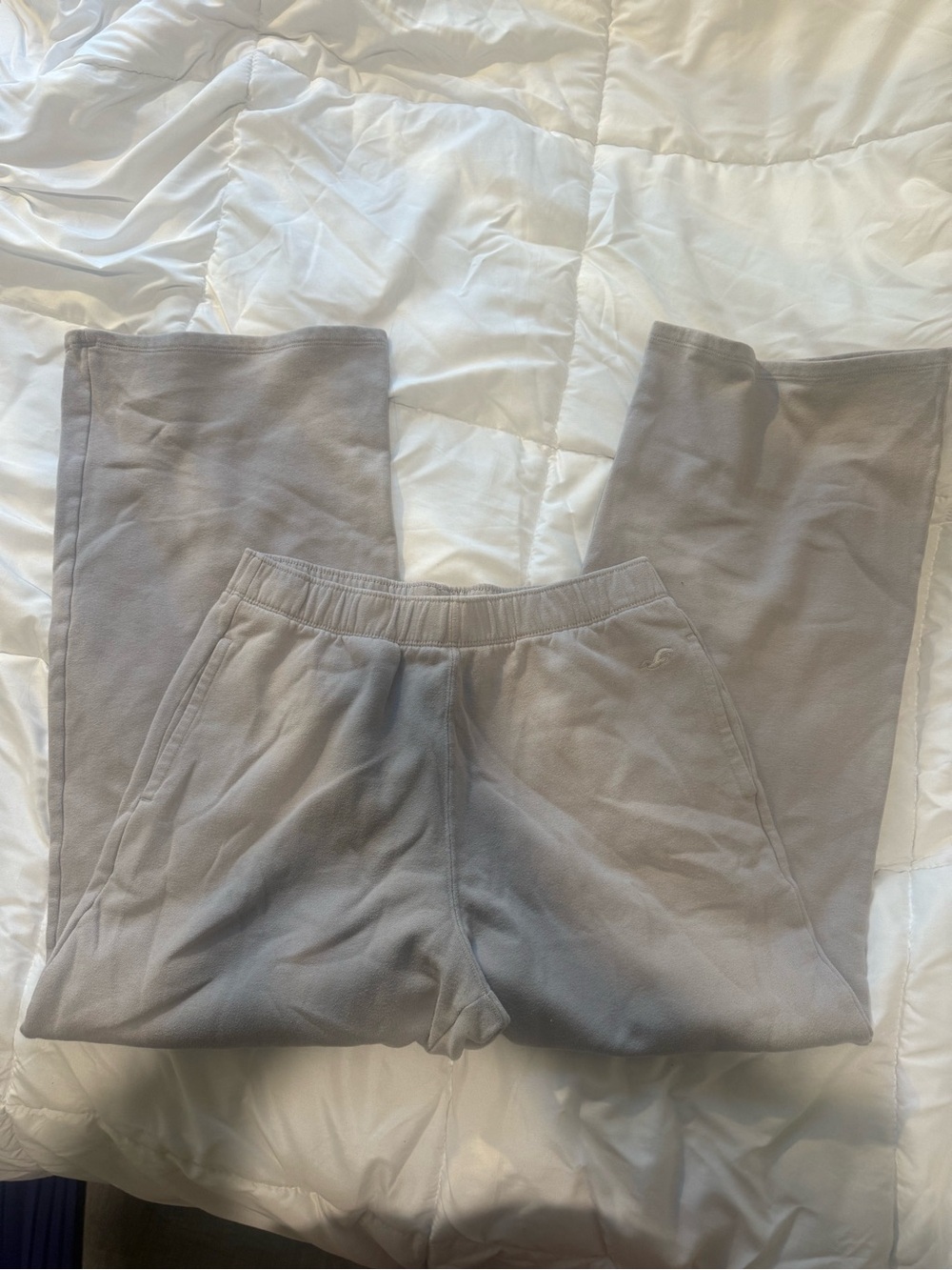 Hollister Light Gray Men's Sweatpants - Cozy Joggers